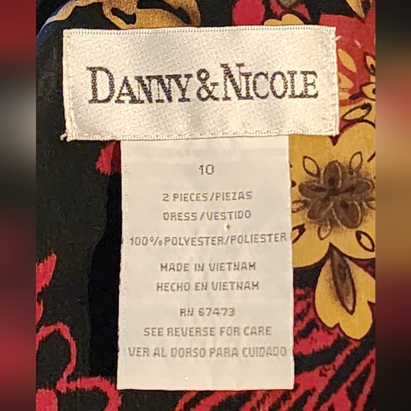 Danny & Nicole button down maxi sz 10 - Picture 4 of 4